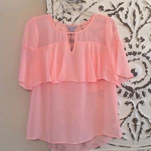 Belle Sky Blush Blouse